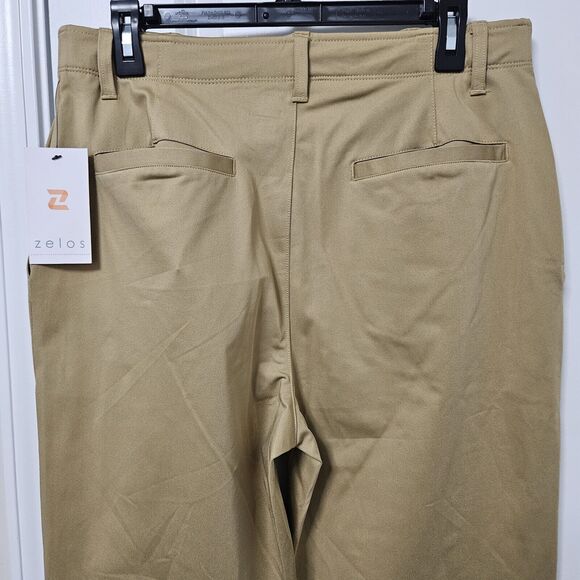 NWT Zelos Hybrid Pants Men's 32x32 Tan Straight Leg Flat Front Lightweight - Picture 10 of 11